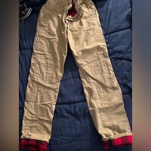 Gap Flannel Lined Chinos